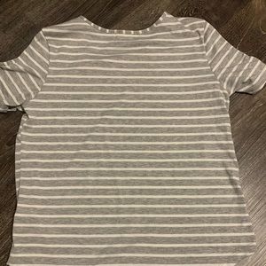 Simply southern shirt. Size:Large. It has cut outs on the shoulders. Grey/white